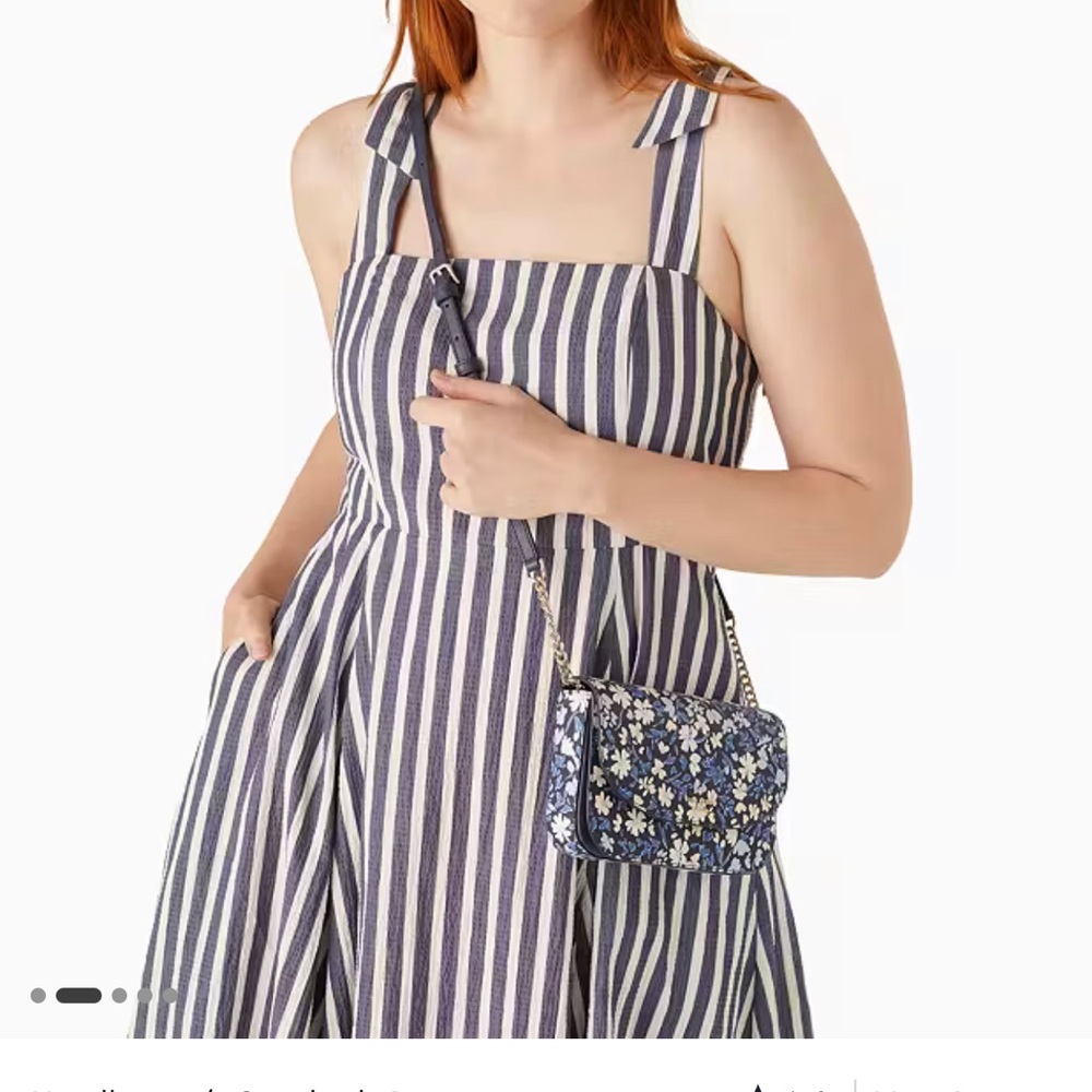 Floral Blue Crossbody Bag
